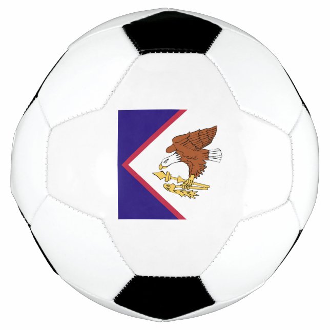 American Samoa Flag Emblem Soccer Ball (Front)