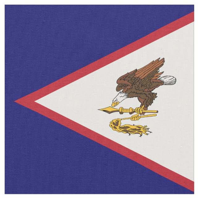 American Samoa flag Fabric (Close Up)