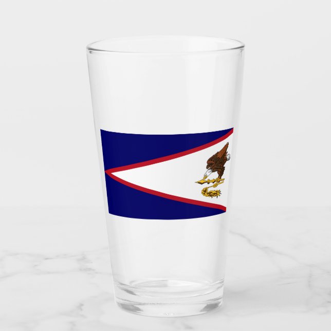 American Samoa Flag Glass (Front)