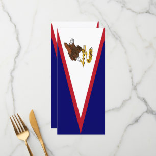 American Samoa flag Menu
