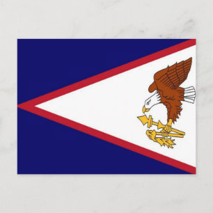 American Samoa - Flag - Postcard