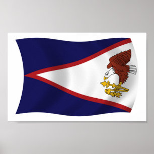 American Samoa Flag Poster Print