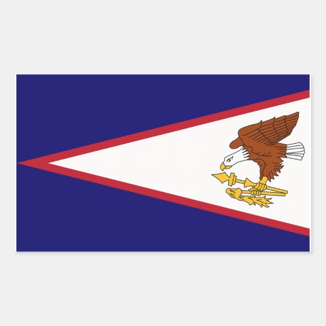 American Samoa Flag Rectangular Sticker (Front)