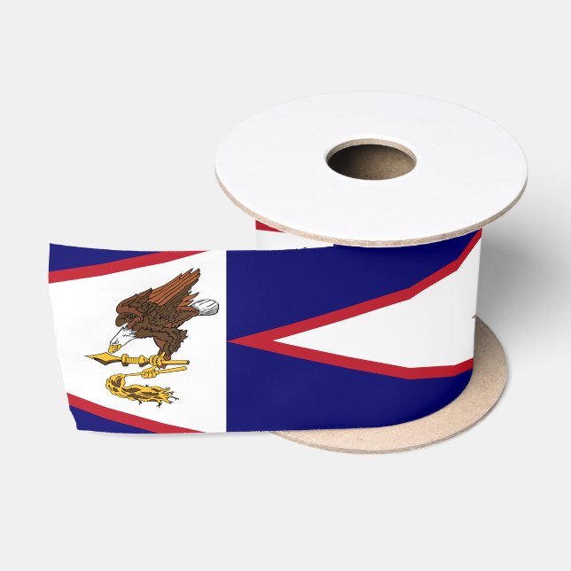 American Samoa Flag Satin Ribbon (Spool)