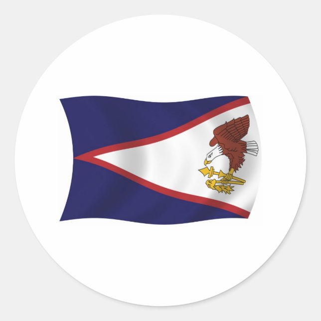 American Samoa Flag Sticker (Front)
