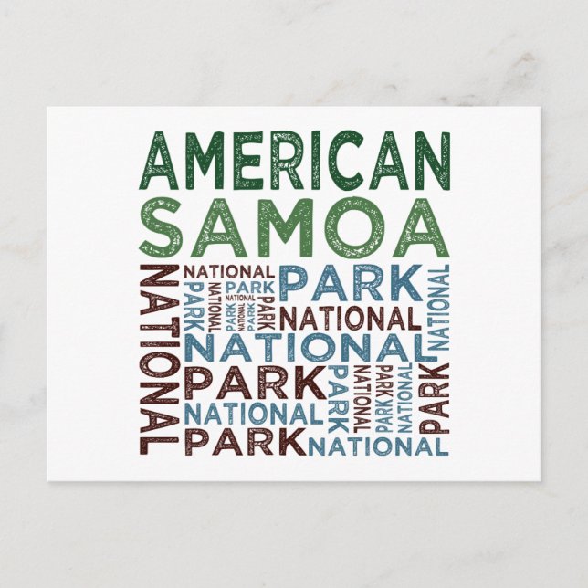 American Samoa National Park Postcard (Front)