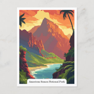American Samoa National Park Rainforest Postcard