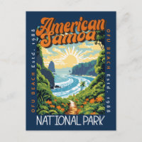 American Samoa National Park Retro Distressed