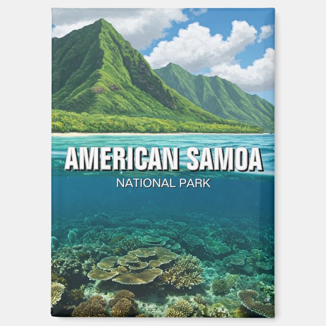 American Samoa National Park Travel Magnet (Front)