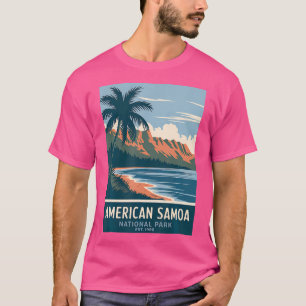 American Samoa National Park Vintage Camping Men W T-Shirt