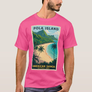 American Samoa National Park Vintage Travel Poster T-Shirt