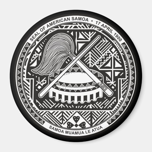 american samoa seal magnet (Front)