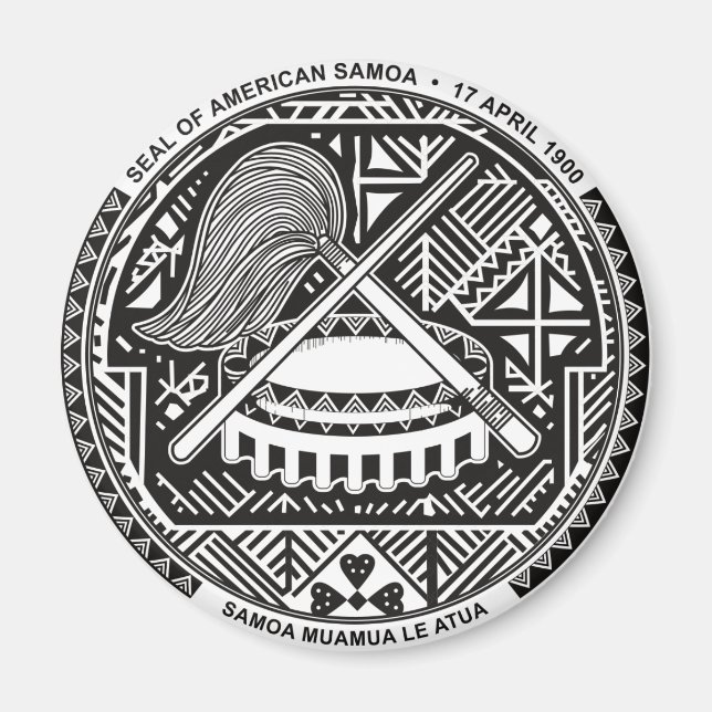 american samoa seal magnet (Front)