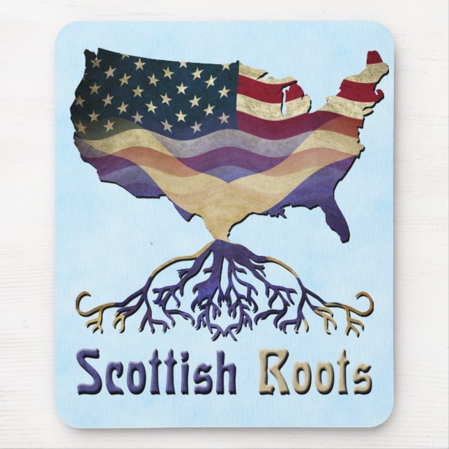 American Scottish Roots Mousemat (Front)