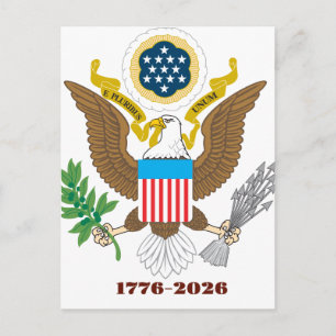 American Seal 1776-2026 Anniversary Postcard