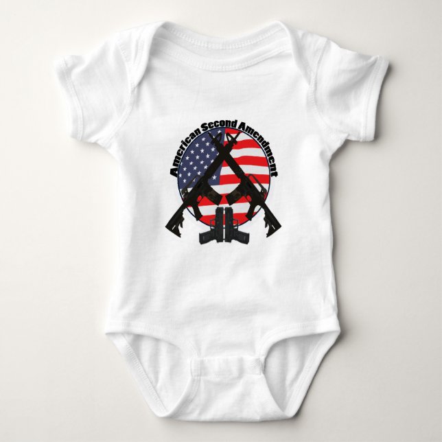 American Second Amendment Baby Bodysuit (Front)