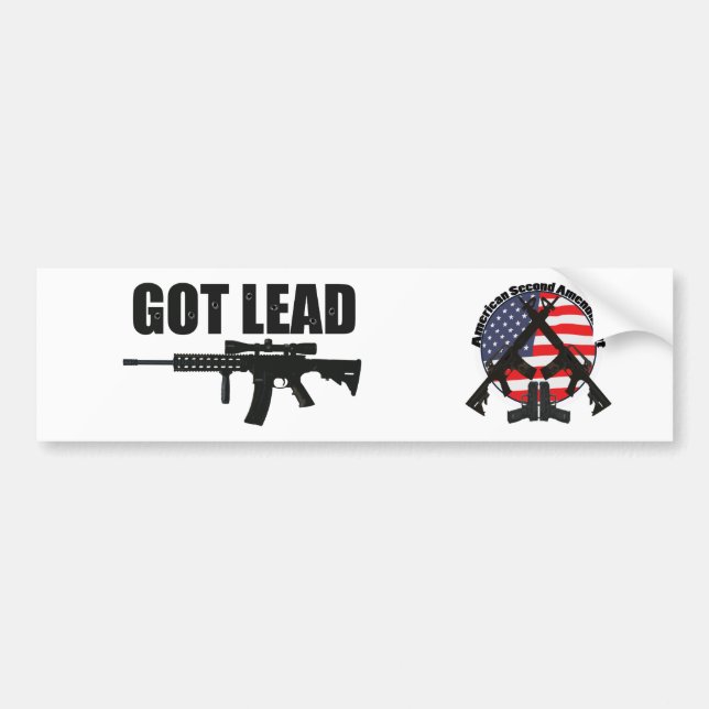 American Second Amendment Bumper Sticker (Front)
