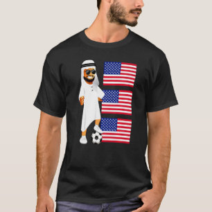 American Sheik America Flag Usa Soccer T-Shirt
