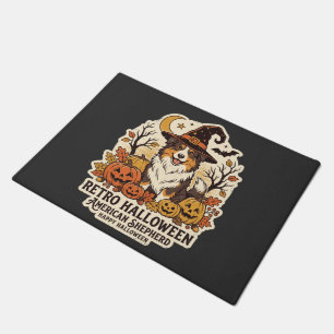 American Shepherd Halloween Retro Dog Lover Doorma Doormat