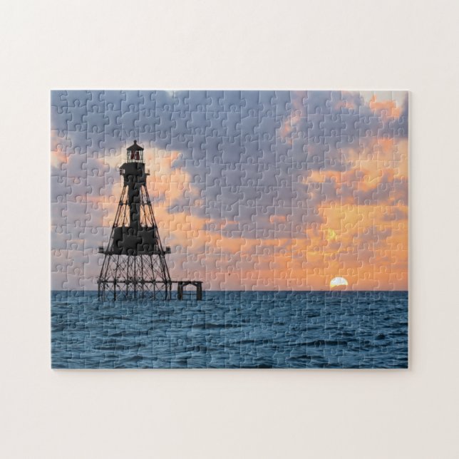 American Shoal Lighthouse, Florida Keys Jigsaw Puzzle (Horizontal)