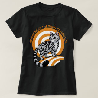 American Shorthair Awareness Cat Art T-Shirt