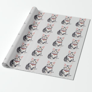 American Shorthair Happy Wrapping Paper
