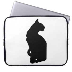 american shorthair silhouette laptop sleeve