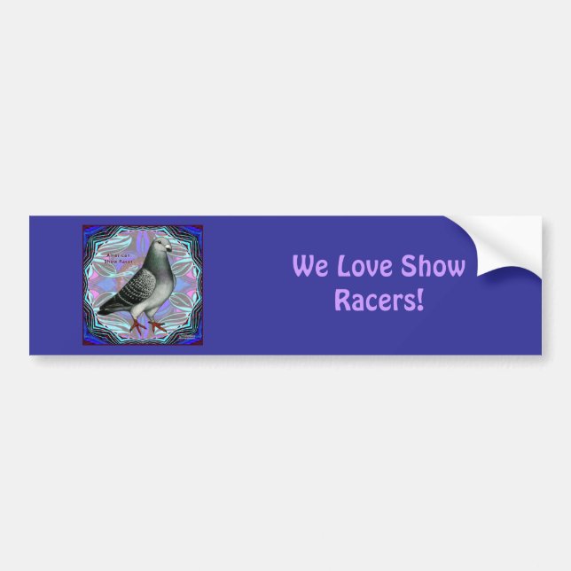 American Show Racer Bumper Sticker (Front)