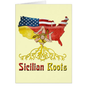 American Sicilian Roots Greeting Card