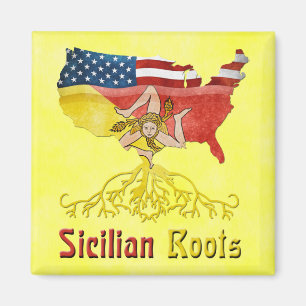 American Sicilian Roots Magnet