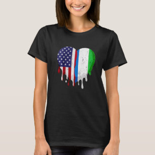 American Sierra Leone Heritage Month Leonean Flag T-Shirt