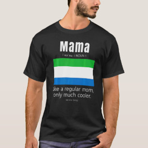 American Sierra Leonean Patriot Flag Mothers Day L T-Shirt
