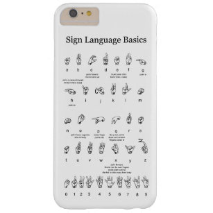 American Sign Language Alphabet and Numbers Barely There iPhone 6 Plus Case