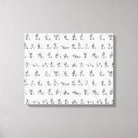 American Sign Language Alphabet in Black and White