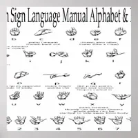 Asl Abc Chart ASL Alphabet American Sign Language ABC Reference Charts