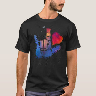 American Sign Language ASL I love you in sign lang T-Shirt