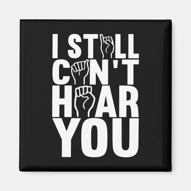 American Sign Language Deaf Awareness 15 Magnet (Front)