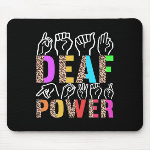 American Sign Language Deaf Awareness 3  Mouse Pad