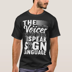 American Sign Language Deaf Awareness 5 T-Shirt