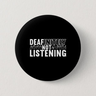 American Sign Language Deaf Awareness 9 6 Cm Round Badge