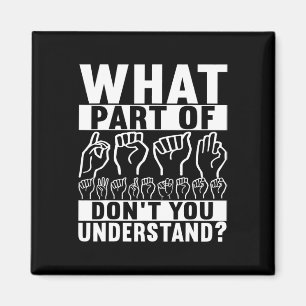 American Sign Language Deaf Awareness Magnet