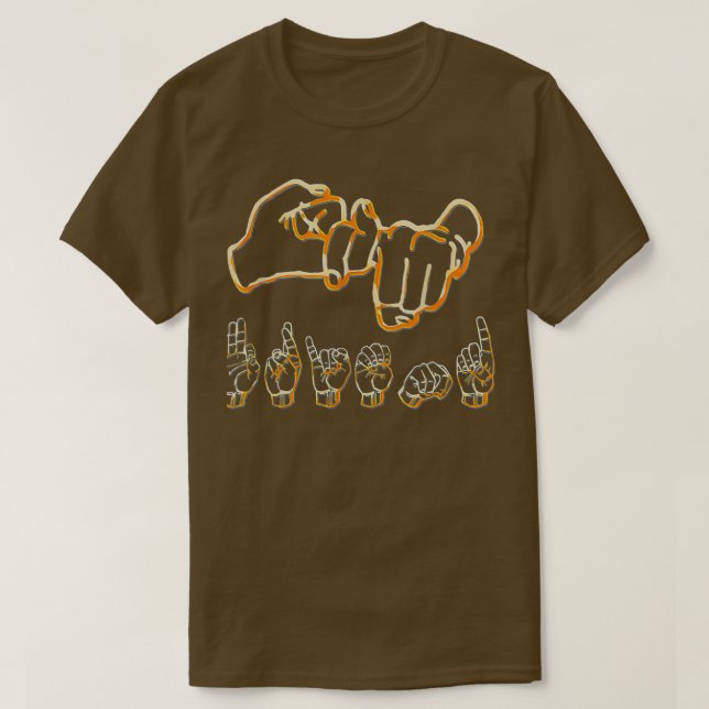 American Sign Language Friend T-Shirt (Design Front)