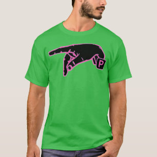 American sign language Letter P pink colour girls T-Shirt