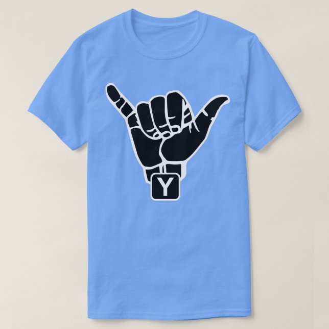 American sign language Letter Y 1 T-Shirt (Design Front)
