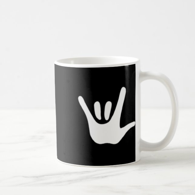 American Sign Language Love Asl Deaf Awareness  Coffee Mug (Right)