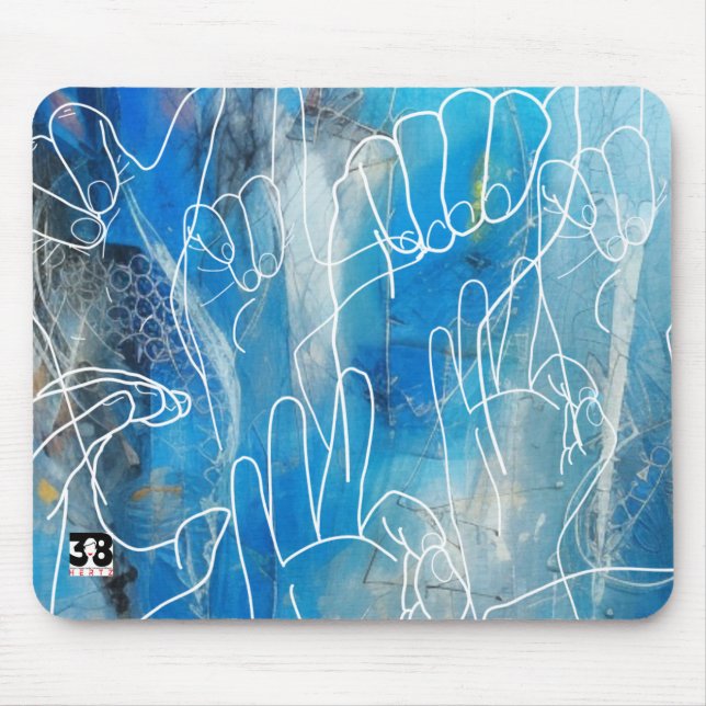American Sign Language Mouse Pad (Front)