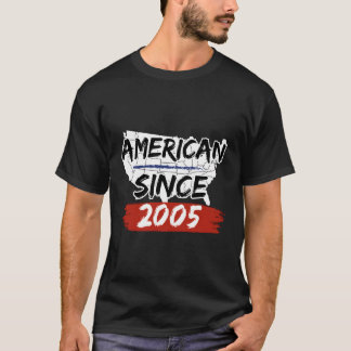American Since 2005 America Map American T-Shirt