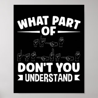 American Sing Language Asl Teacher Asl Alphabet Pu Poster