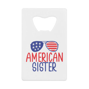 American Sister American Flag Glasses