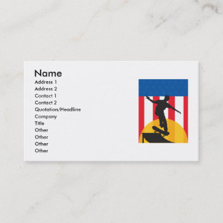 American Skateboard Business Card